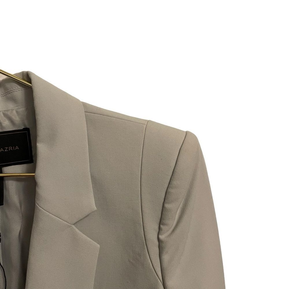 BCBGMAXAZRIA Bailey Blazer Pearl Grey Double Breasted Tailored Jacket Small - Picture 2 of 8
